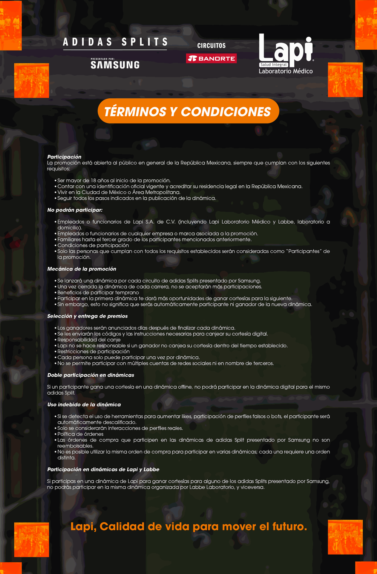 Términos y condiciones