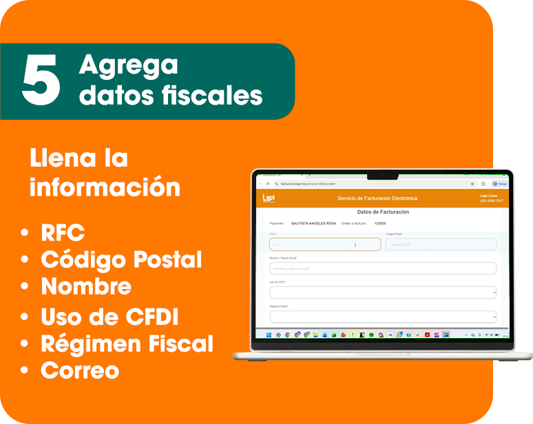 Paso 5. Agrega datos fiscales